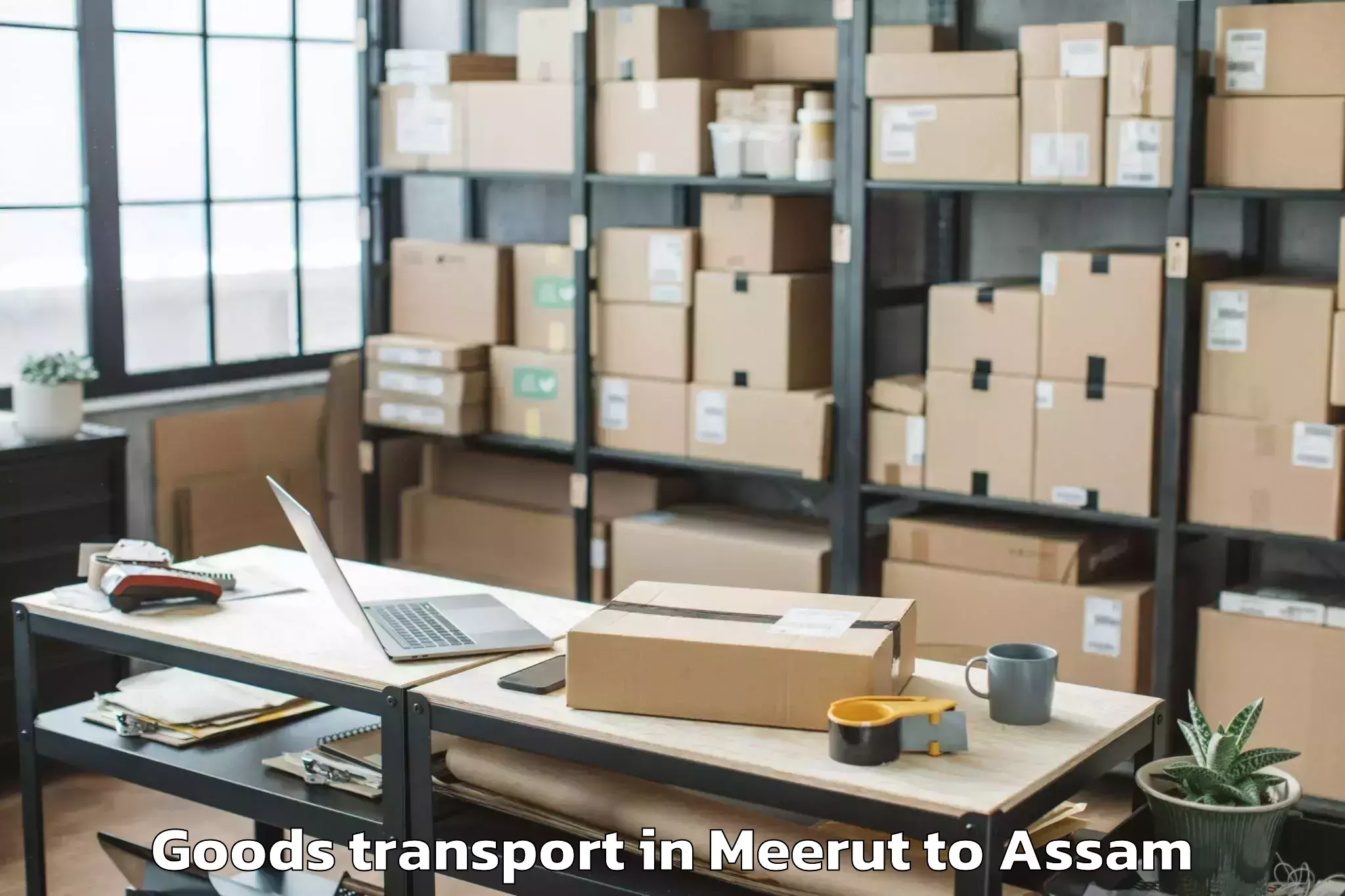 Get Meerut to Dibrugarh University Dibrugarh Goods Transport